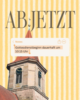 Gottesdienstbeginn