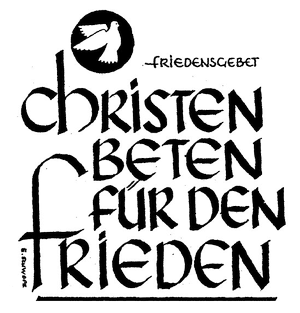Christen beten für den Frieden