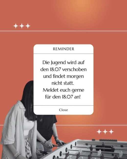 Termin verschoben
