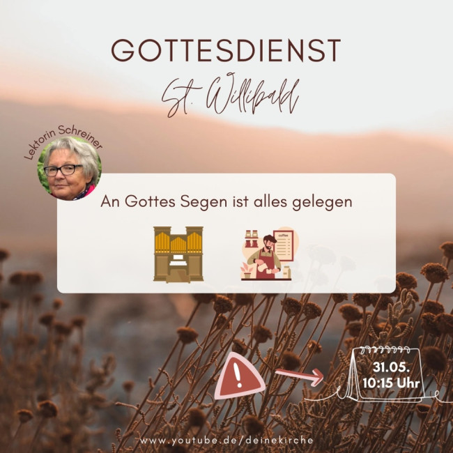 Gottesdienst am Sonntag um 10:15 Uhr