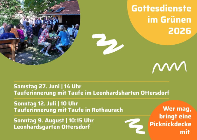 Gottesdienste im Grünen