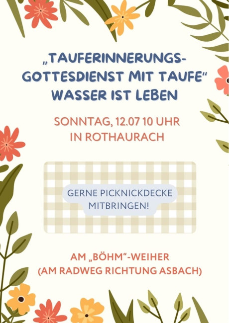 Tauferinnerungsgottesdienst